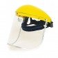  FACE SHIELD VISOR POLYCARBONATE WITH  RATCHET HEAD GEAR